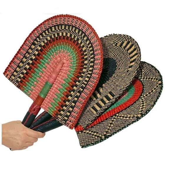 GOODEE x Baba Tree Bolga Set of 3 Fans - Picture 1 of 3